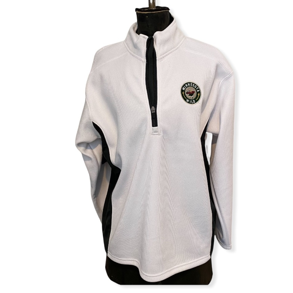 NWT Authentic Minnesota Wild Hockey NHL Quarter Zip Pullover | Medium | NEW